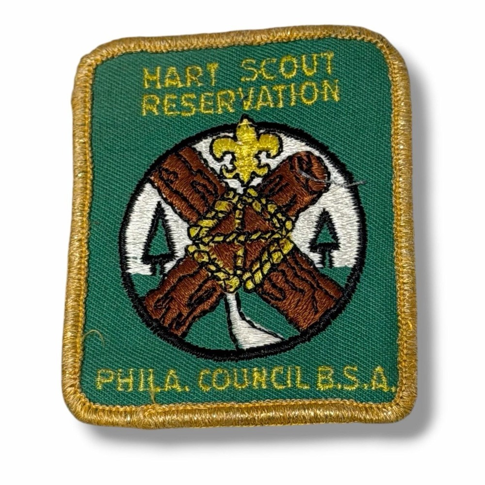 Boy Scouts Hart Scout Reservation Philadelphia Council Vintage Patch CBX